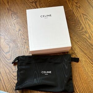 Celine Black Pouch with Box